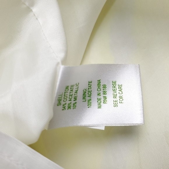 New Lilly Pulitzer Yellow Silver Stripe Dress 4 - Picture 6 of 12